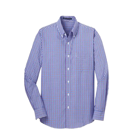 Port Authority Long Sleeve Gingham Easy Care Shirt