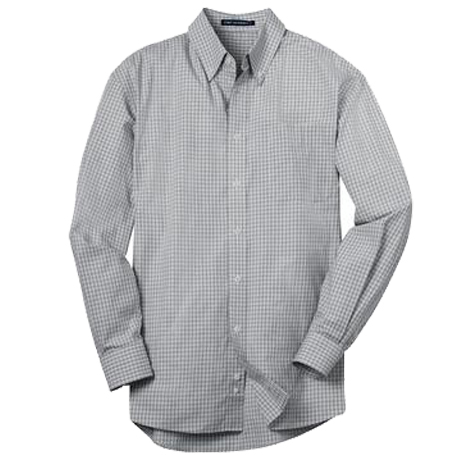 Port Authority Plaid Pattern Easy Care Shirt