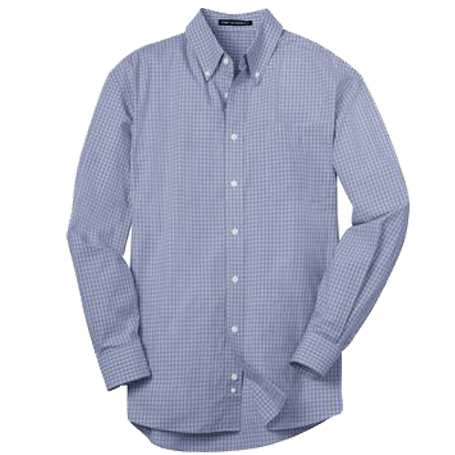 Port Authority Plaid Pattern Easy Care Shirt