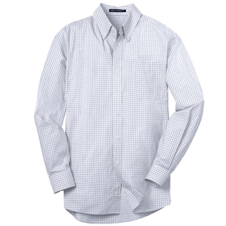 Port Authority Plaid Pattern Easy Care Shirt