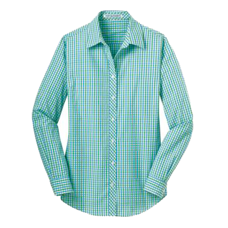 Port Authority Ladies Long Sleeve Gingham Shirt