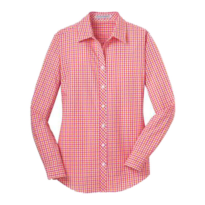 Port Authority Ladies Long Sleeve Gingham Shirt