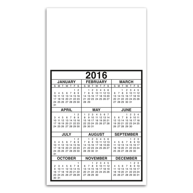 Large Custom Calendar Magnet