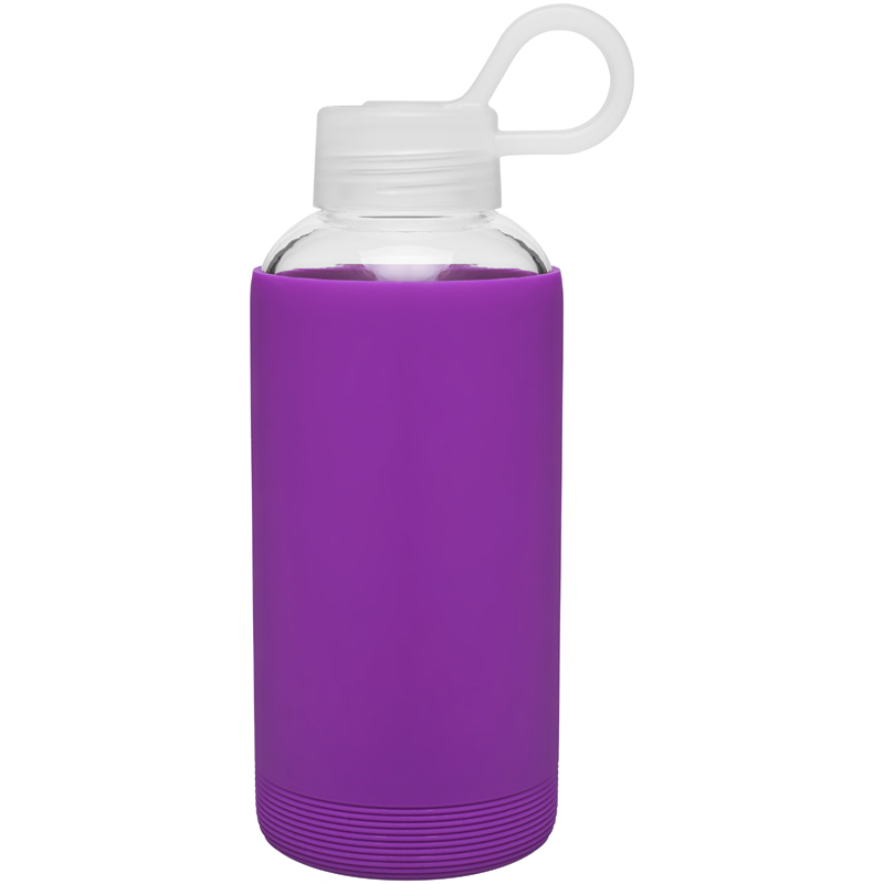 Printed H2go Karma 16 oz. Single Wall Borosilicate Glass Bottle