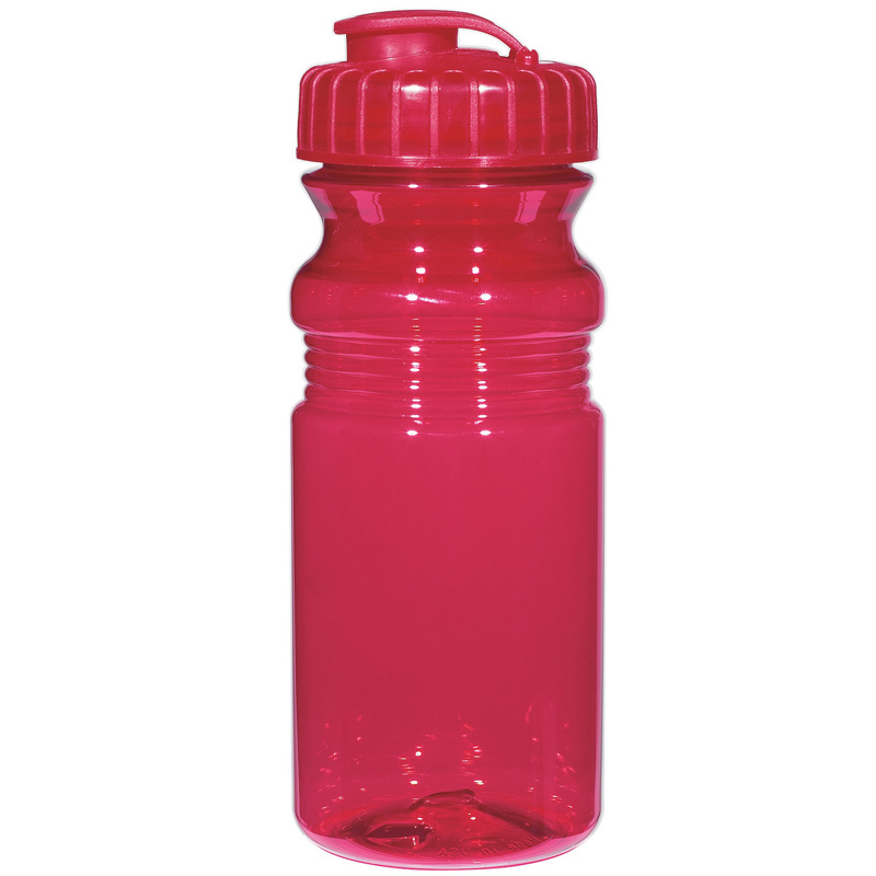 Custom 20 oz. Poly-Clear Fitness Bottle With Super Sipper Lid