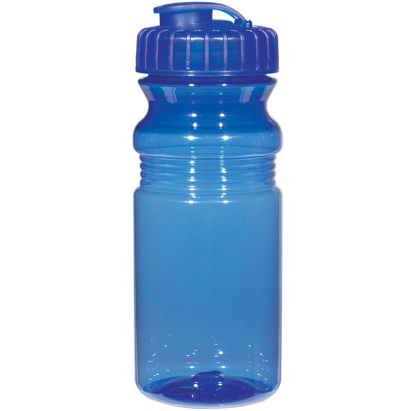 Custom 20 oz. Poly-Clear Fitness Bottle With Super Sipper Lid