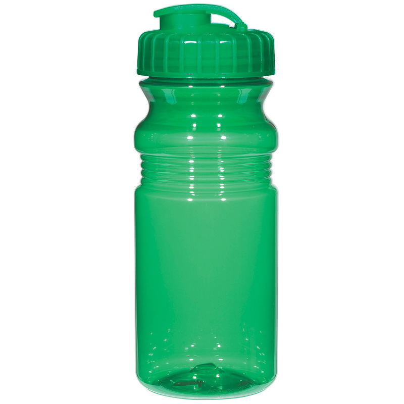 Custom 20 oz. Poly-Clear Fitness Bottle With Super Sipper Lid