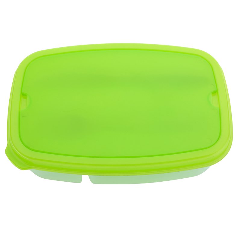 Printed 2-Section Lunch Container