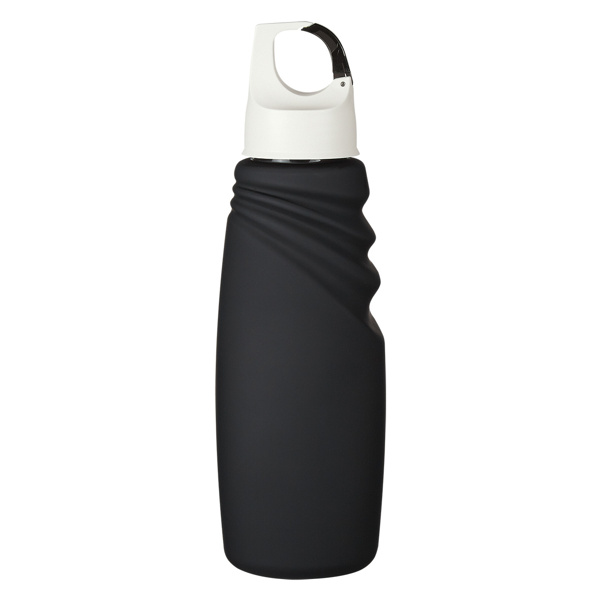 Printed 24 oz. Matte Finish Crest Carabiner Sports Bottle