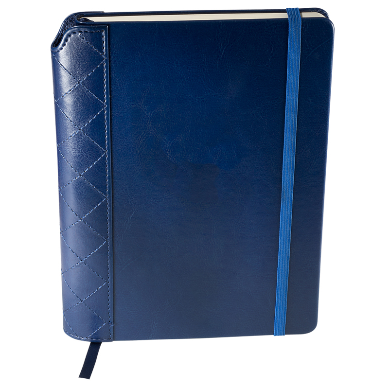 Debossed Venezia Quilted Journal with Pen Slot