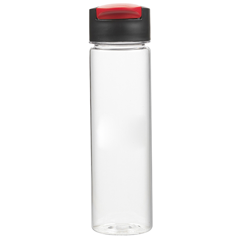 Fru-Tea 24 oz. Single Wall Clear Triatan Plastic Water Bottle