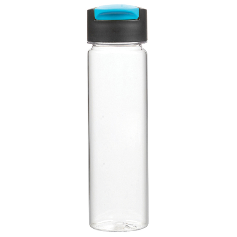 Fru-Tea 24 oz. Single Wall Clear Triatan Plastic Water Bottle