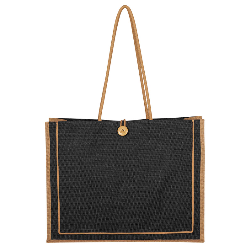 Printed Paradise Jute Tote Bag