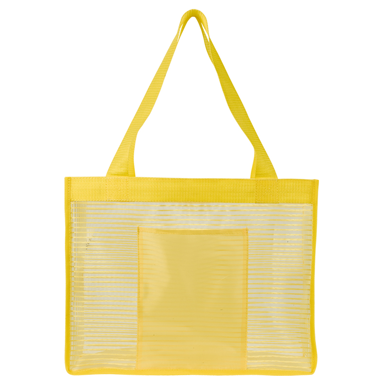 Sheer Striped Tote Bag