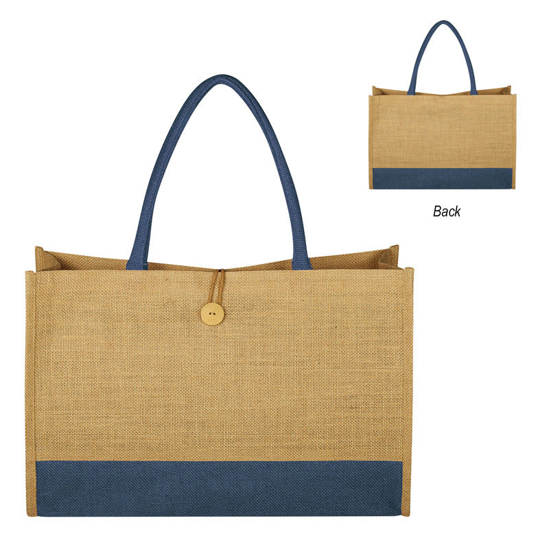 Jute Box Tote Bag