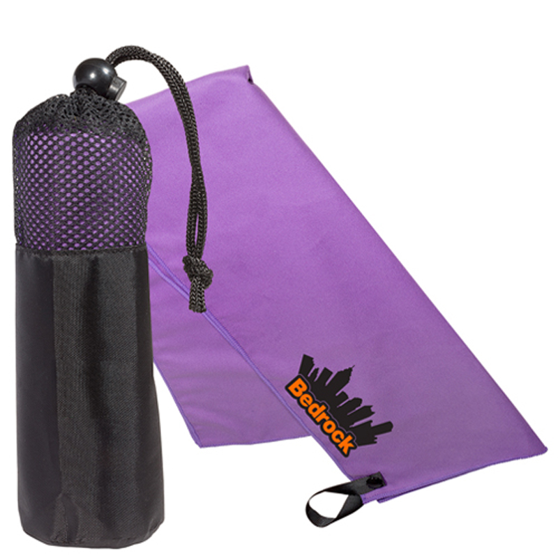 Microfiber Quick Dry and Cooling Towel in Mesh Pouch