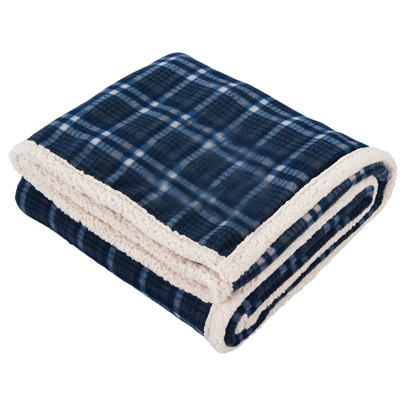 Field and Co. Plaid Sherpa Blanket