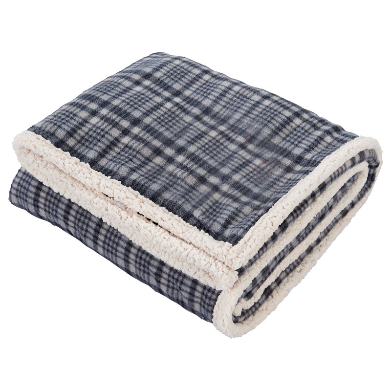 Field and Co. Plaid Sherpa Blanket