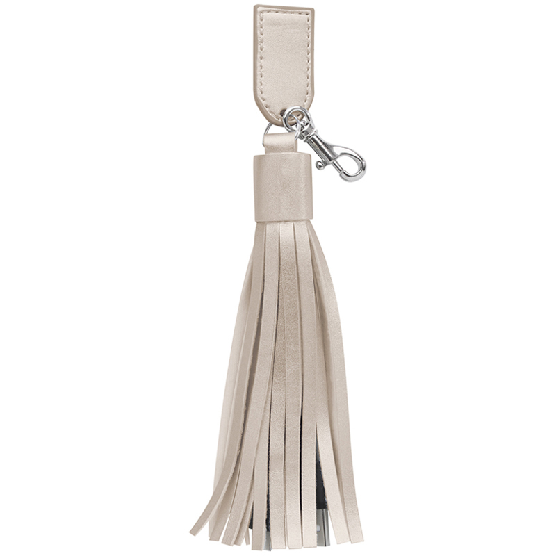 2-in-1 Charging Cables on Tassel Key Ring