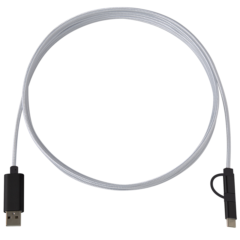 3-in-1 10 Ft. Braided Charging Cable