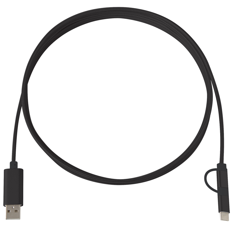 3-in-1 10 Ft. Braided Charging Cable