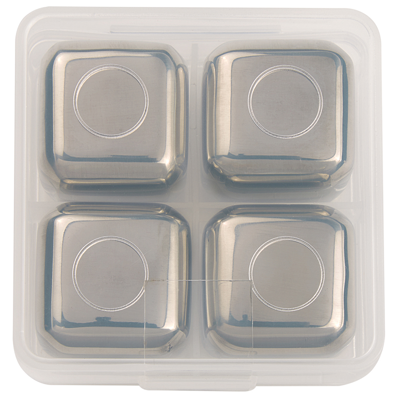 Stainless Steel Ice Cubes In Case