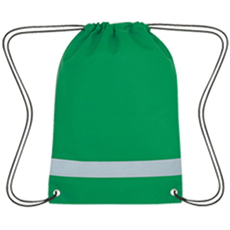 Lil' Bit Reflective Non-Woven Drawstring Bag