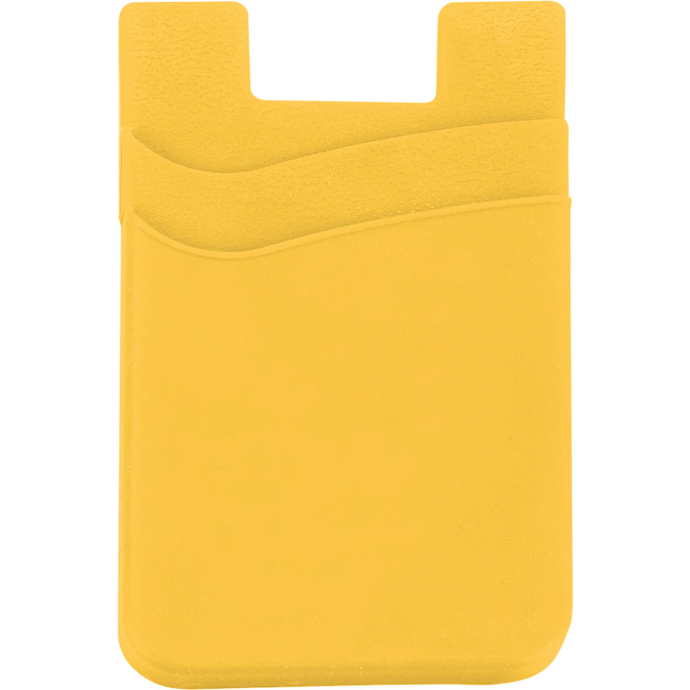 Logo Dual Pocket Slim Silicone Phone Wallet