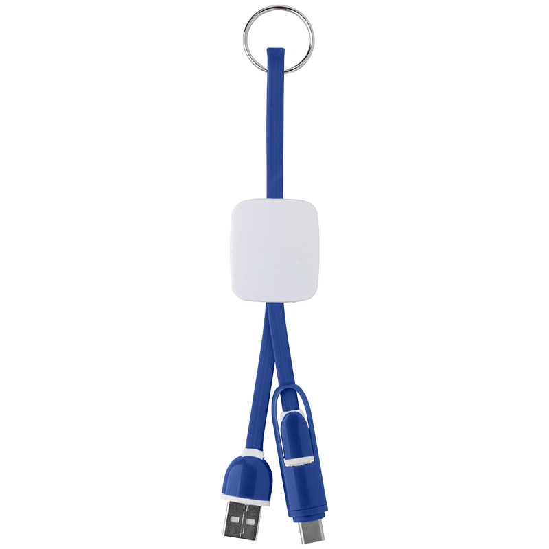 Slide Charging Cables on Key Ring