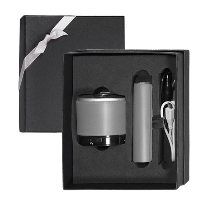 Tuscany Bluetooth Speaker and Cylinder Power Bank Gift Set