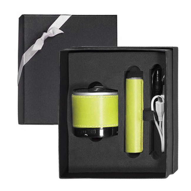 Tuscany Bluetooth Speaker and Cylinder Power Bank Gift Set