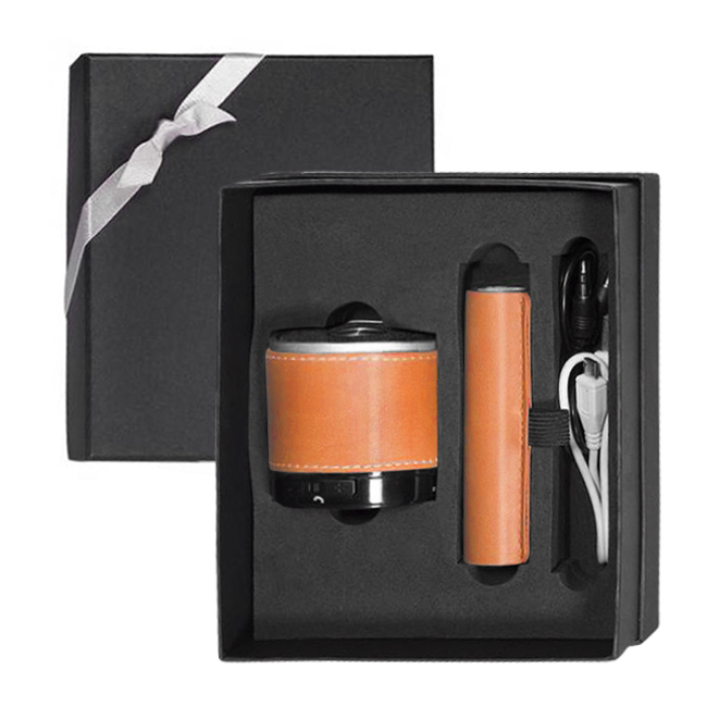 Tuscany Bluetooth Speaker and Cylinder Power Bank Gift Set