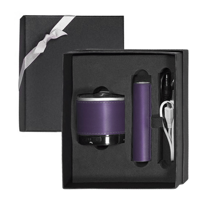 Tuscany Bluetooth Speaker and Cylinder Power Bank Gift Set