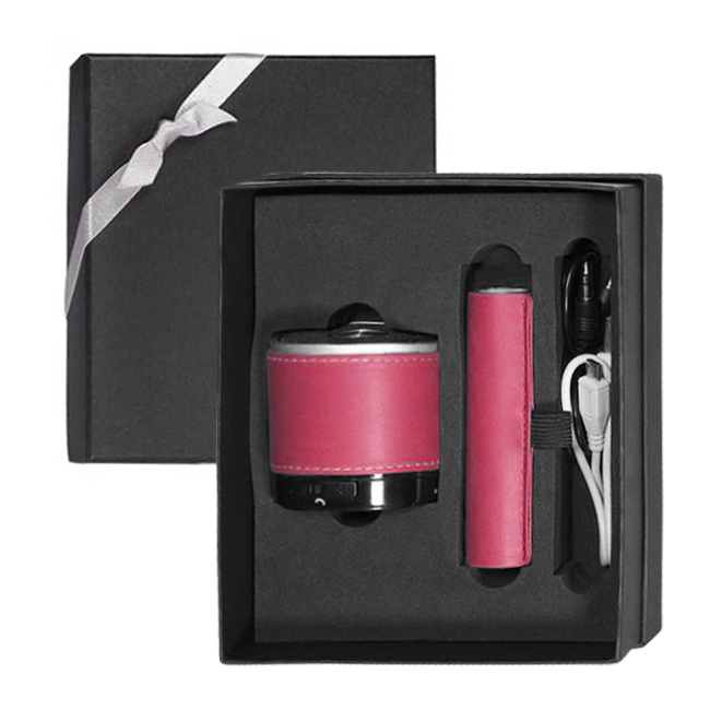 Tuscany Bluetooth Speaker and Cylinder Power Bank Gift Set