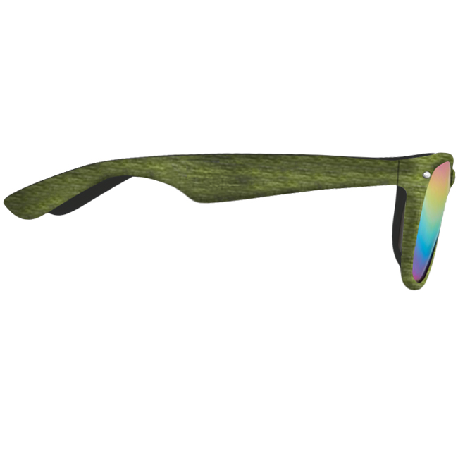 Personalized Woodtone Mirrored Malibu Sunglasses