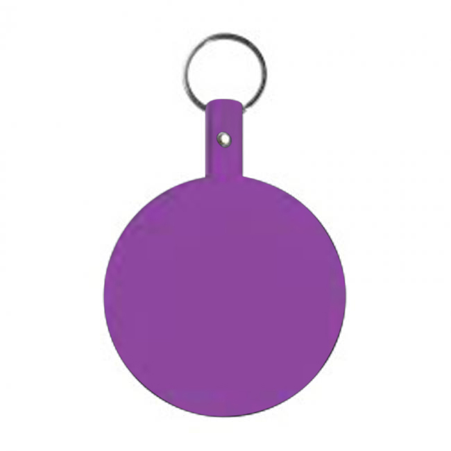 Promotional Large Circle Flexible Key-Tag