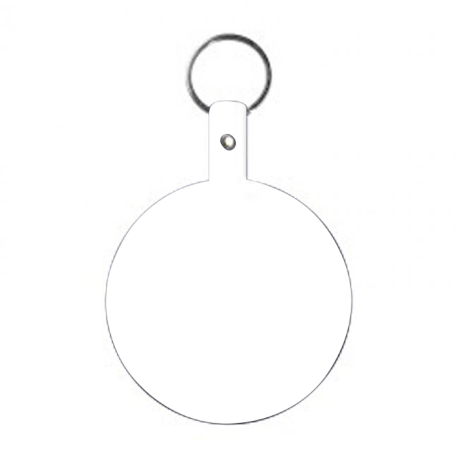 Promotional Large Circle Flexible Key-Tag