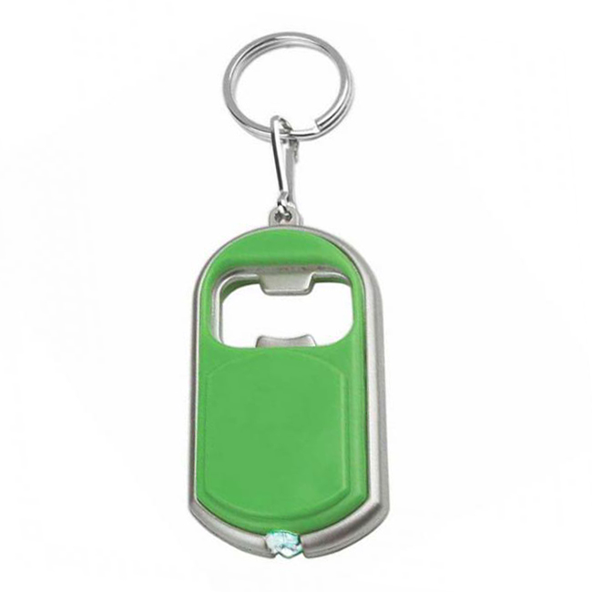 Promo Bottle Opener Key Chain with LED Light