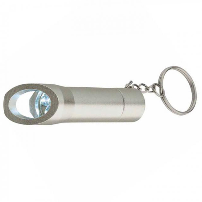 Aluminum LED Flashlight with Bottle Opener