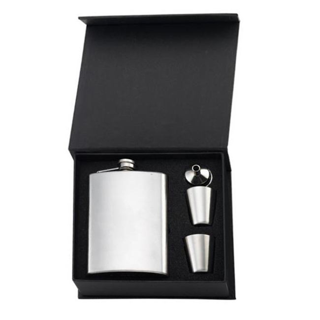 8 oz. Flask with Cups and Funnel