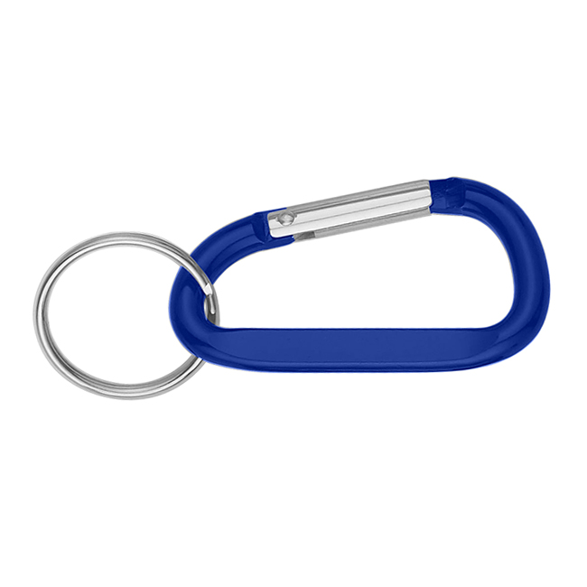 Logo 8mm Carabiner With Split Ring