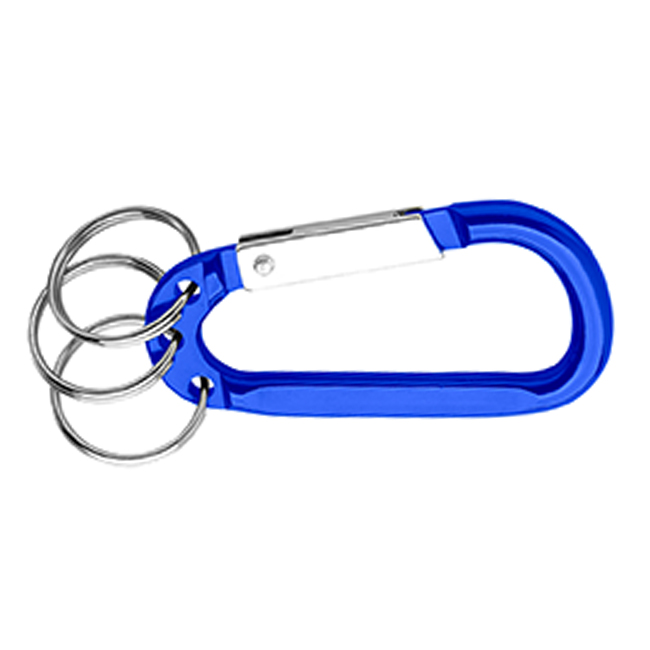 8mm Carabiner with Triple Split Ring