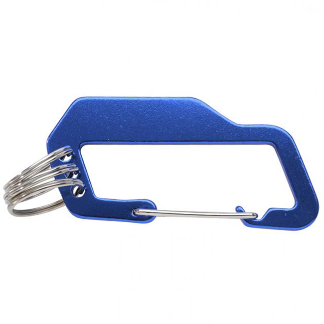 Aluminum Carabiner with Triple Split Ring