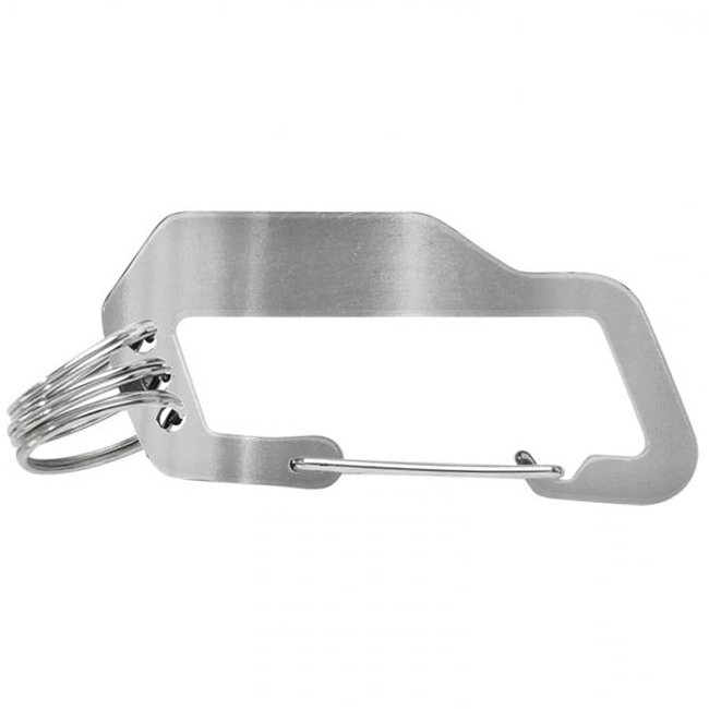 Aluminum Carabiner with Triple Split Ring