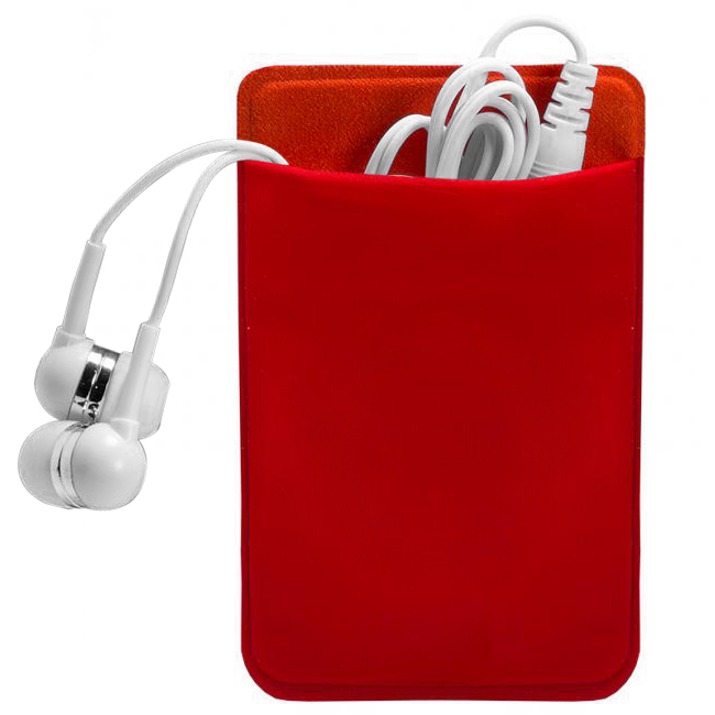 Printable Mobile Device Pocket & Earbuds Set