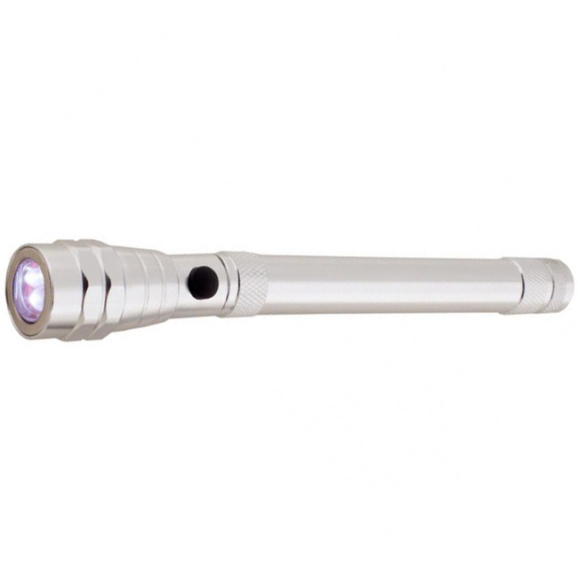 Engraved Telescopic Aluminum Flashlight with Magnet