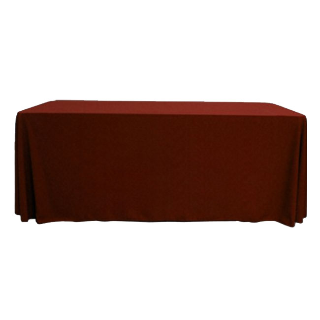 6' Custom Tablecloths - 4-Sided - Throw Style