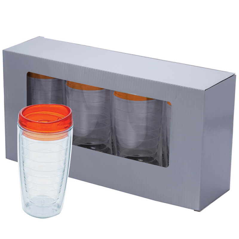 Quattro Gift Set – 4 Piece Double Wall Acrylic Tumbler Gift Set