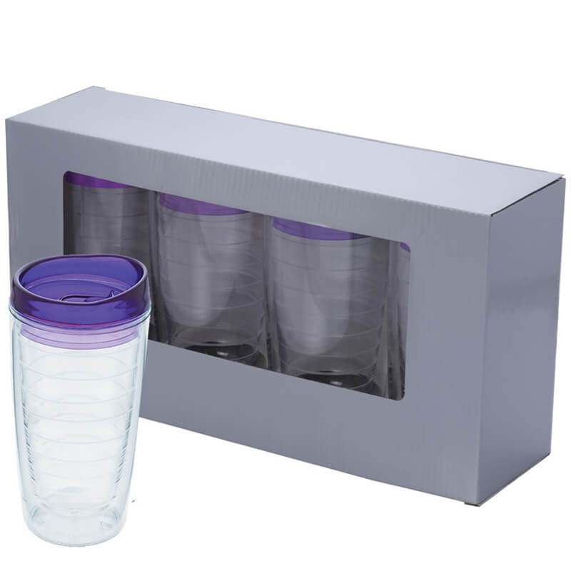 Quattro Gift Set – 4 Piece Double Wall Acrylic Tumbler Gift Set