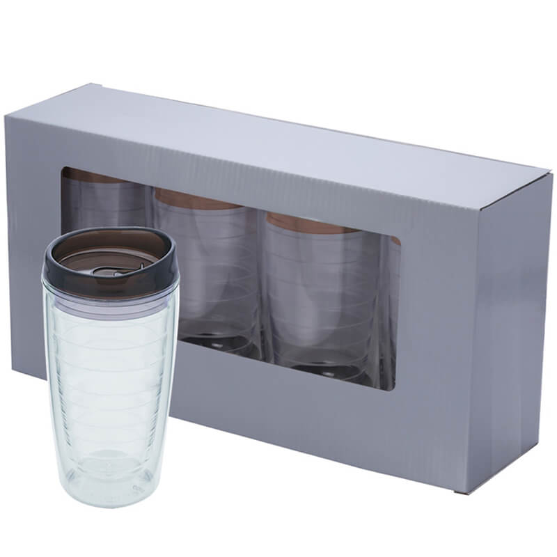 Quattro Gift Set – 4 Piece Double Wall Acrylic Tumbler Gift Set